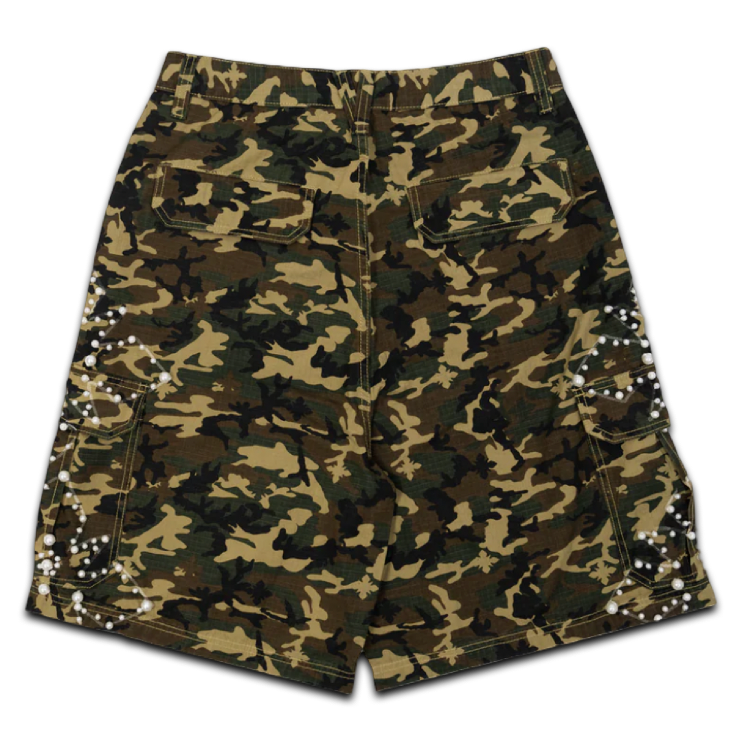 Righteous Camo Pearl Cargo Shorts (Brown)