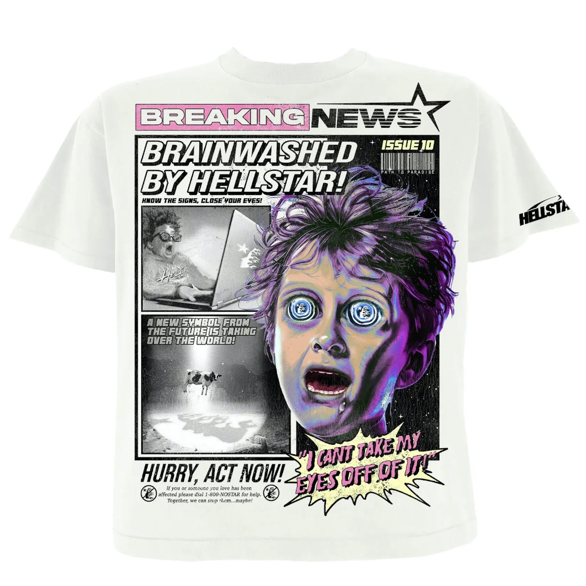 Hellstar Breaking News Tee White