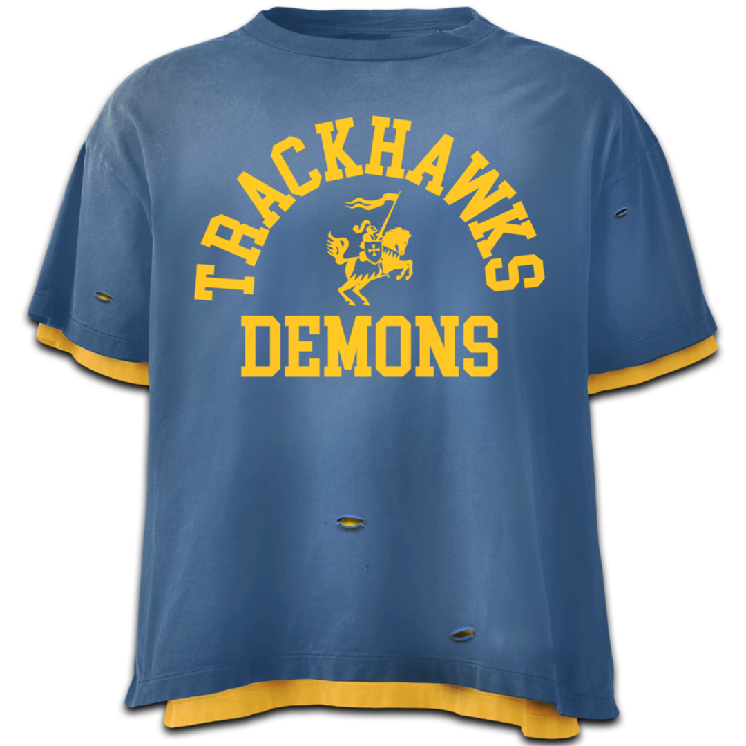 Bravest Studios Trackhawk Double Layer Tee (Blue/Yellow)