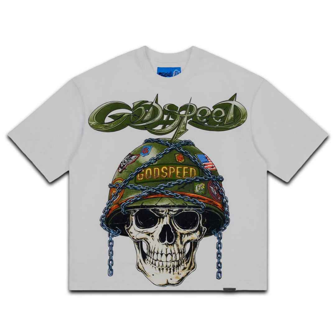 Godspeed Badges Tee (White)