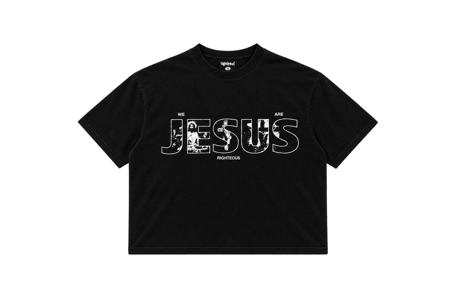 Righteous “Living Word” Tee (Faded Black)