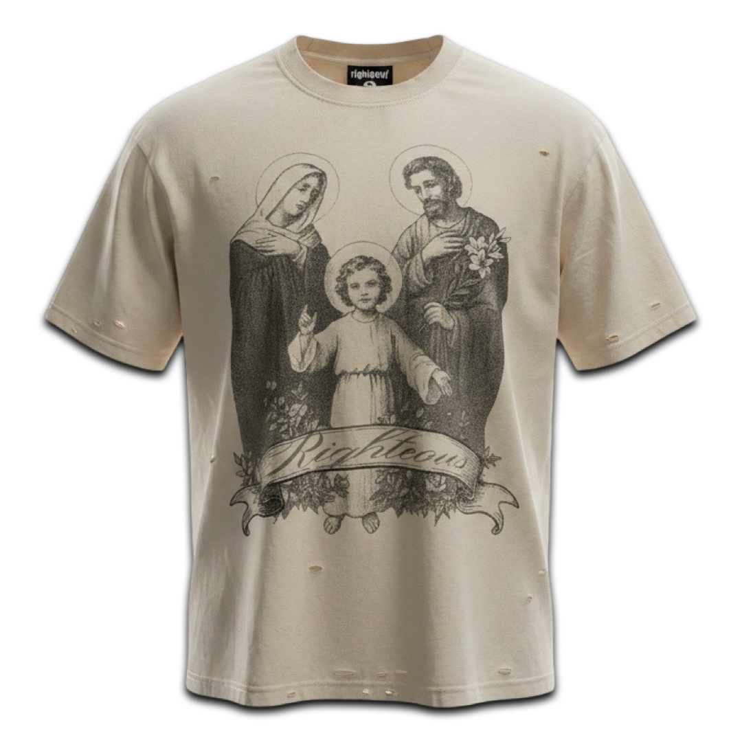 Righteous “Holy Family” Tee (Tan)