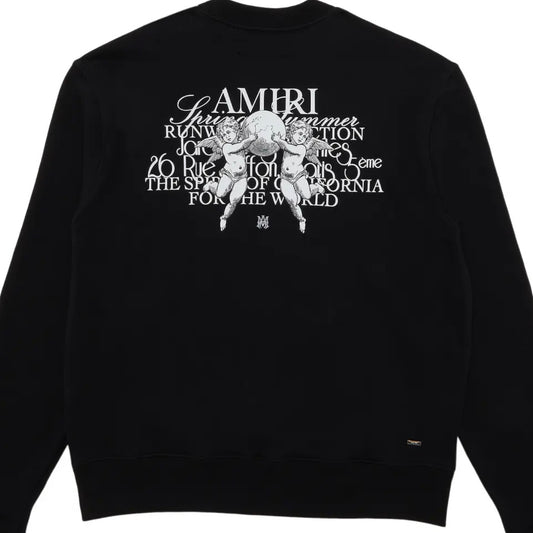 Amiri Cherub Text crewneck "Black"