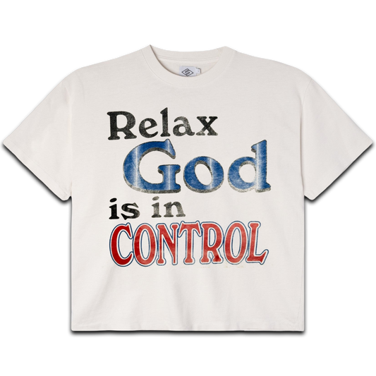 Righteous “God Is In Control” Tee (Cream)