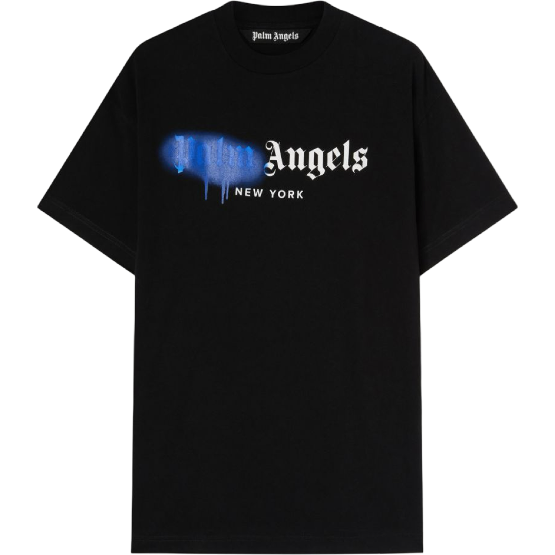 Palm Angels New York Spray Paint Tee (Black)