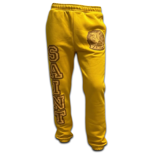 Saint Vanity Varsity Sweatpants (Mustard)