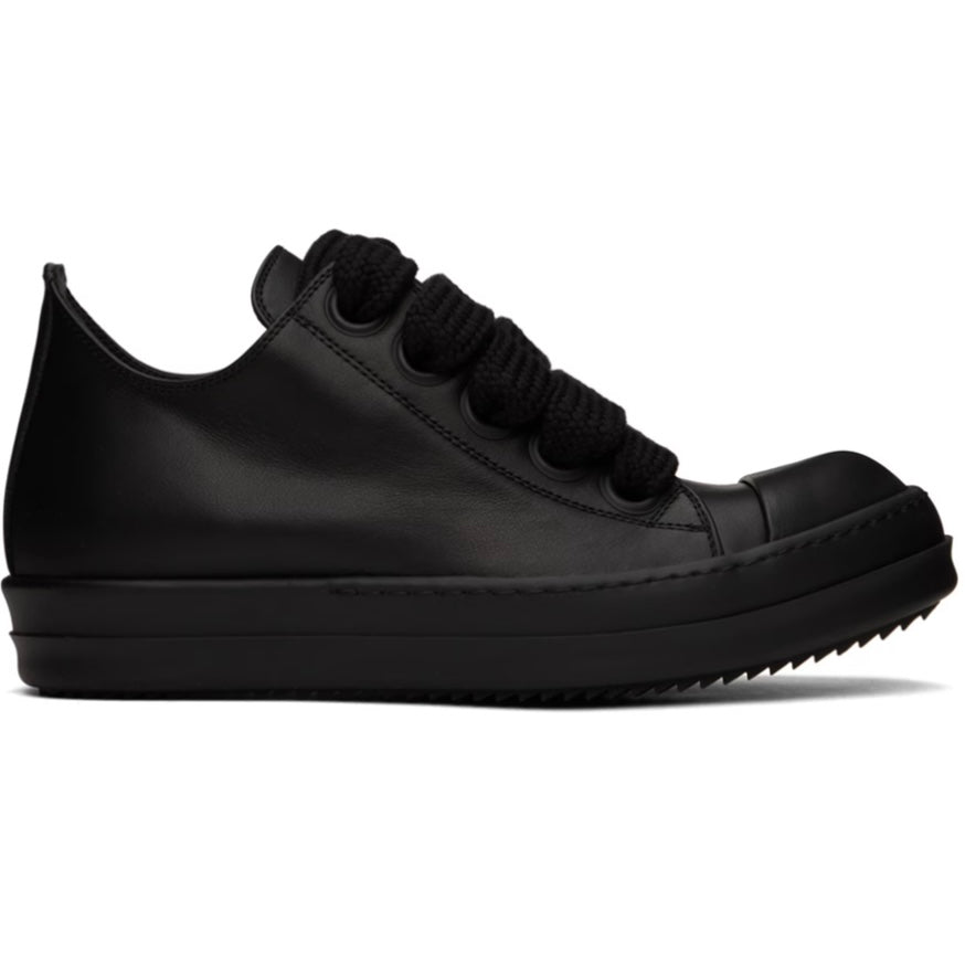 Rick Owens Black Jumbo Laced Low