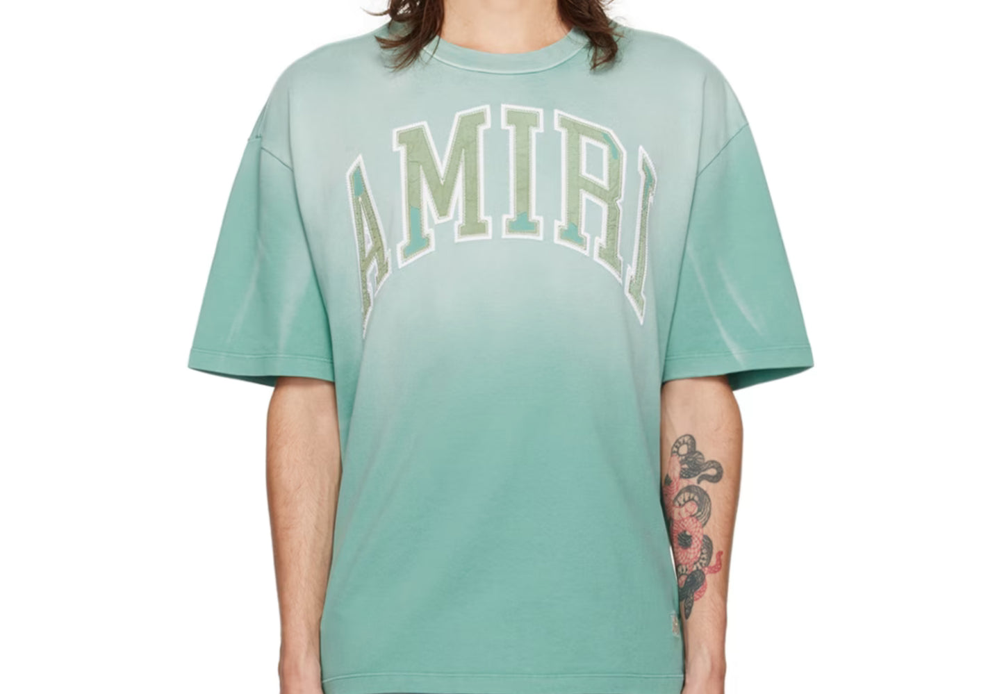 Amiri Vintage Oversized Tee (Sea Blue)