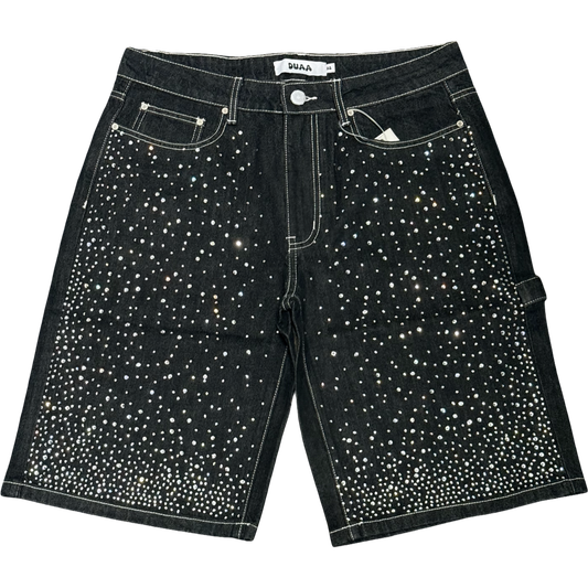 Duaa Black Denim Shorts (Victorious)