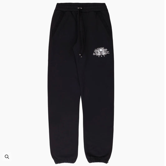 AMIRI Cherub Text Sweatpants "Black"