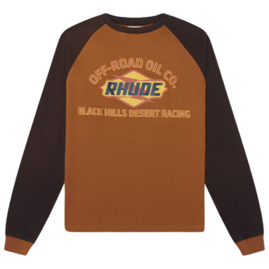 Rhude Black Hills Longsleeve Tee (Camel)