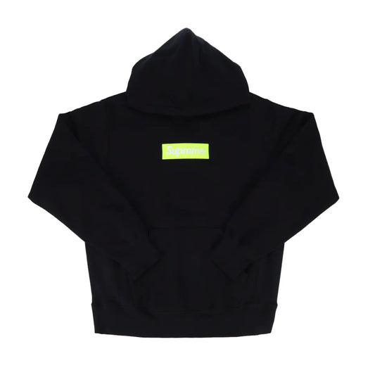 Supreme Box Logo Hooded Sweatshirt "Black with Green box"