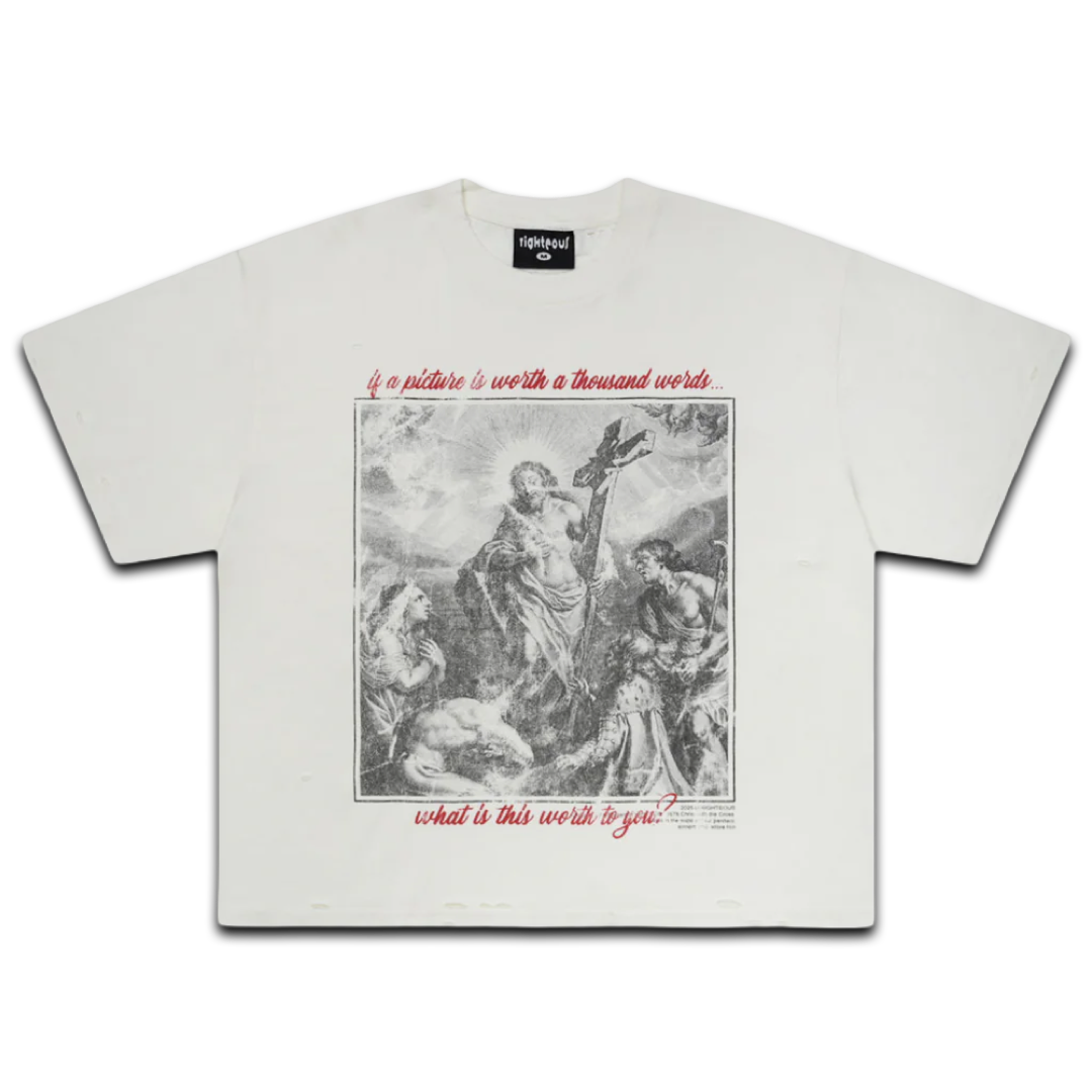 Righteous “Worth To You?“ Tee (Cream)