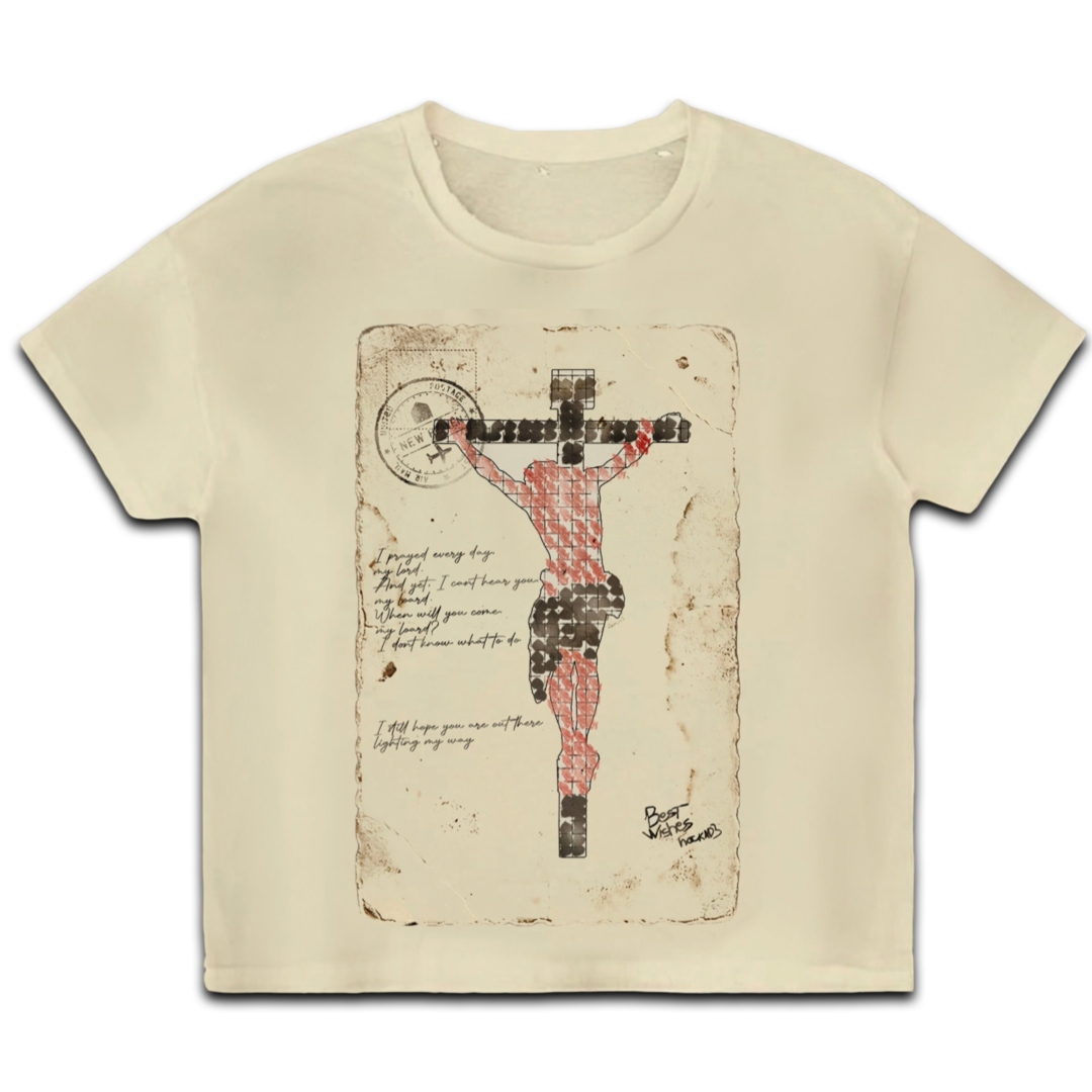 Bravest Studios “Jesus Postcard” Tee (Cream)