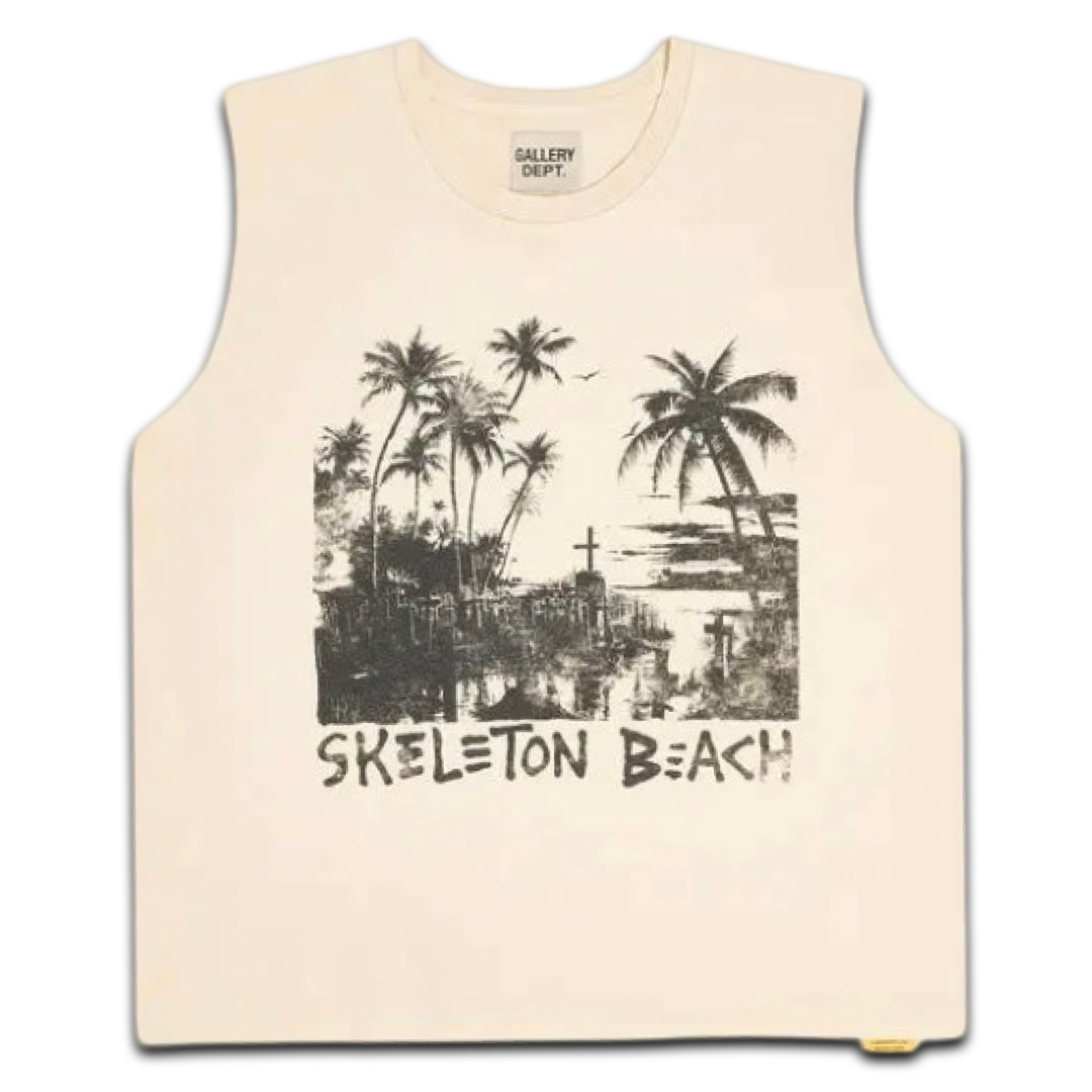 Gallery Dept. Skeleton Beach Tank Top (Cream)