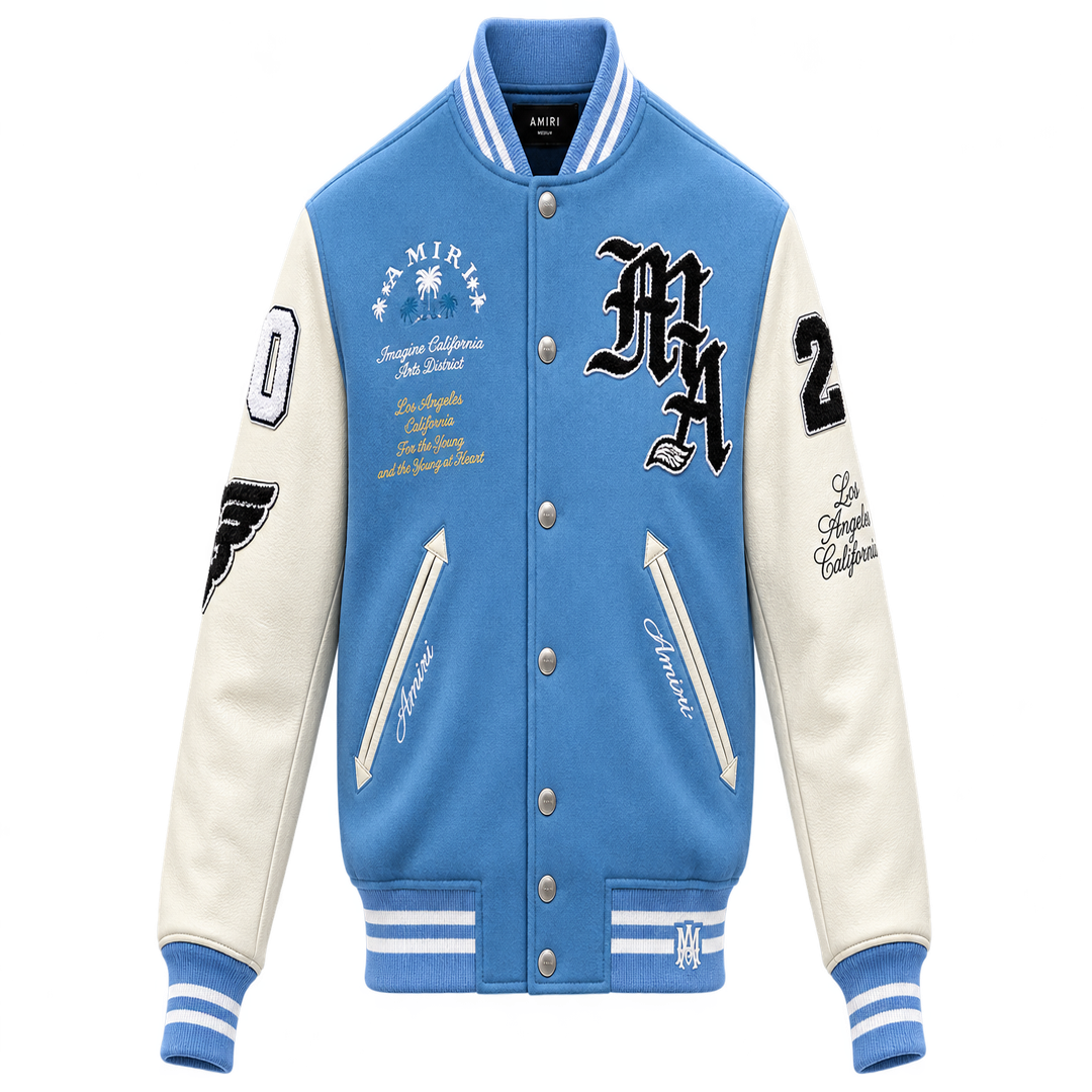 Amiri Oversized Varsity Jacket "Bluefin"