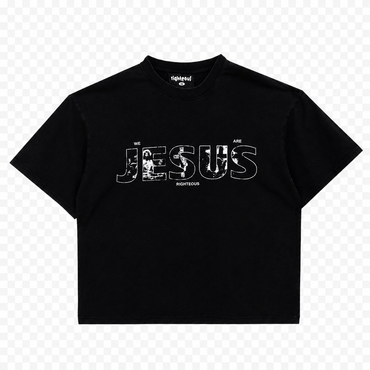 Righteous “Living Word” Tee (Faded Black)