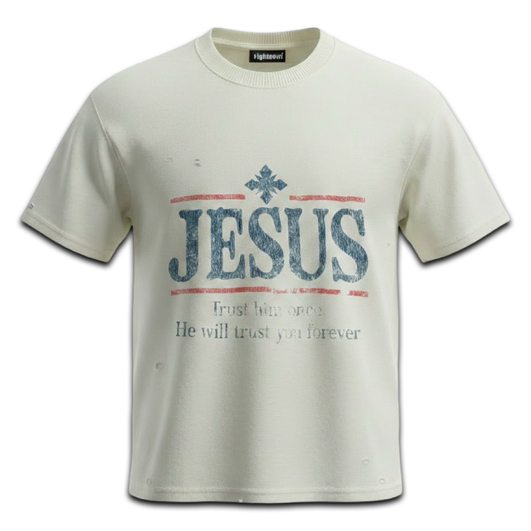 Righteous “Trust Him” Tee (Off White)