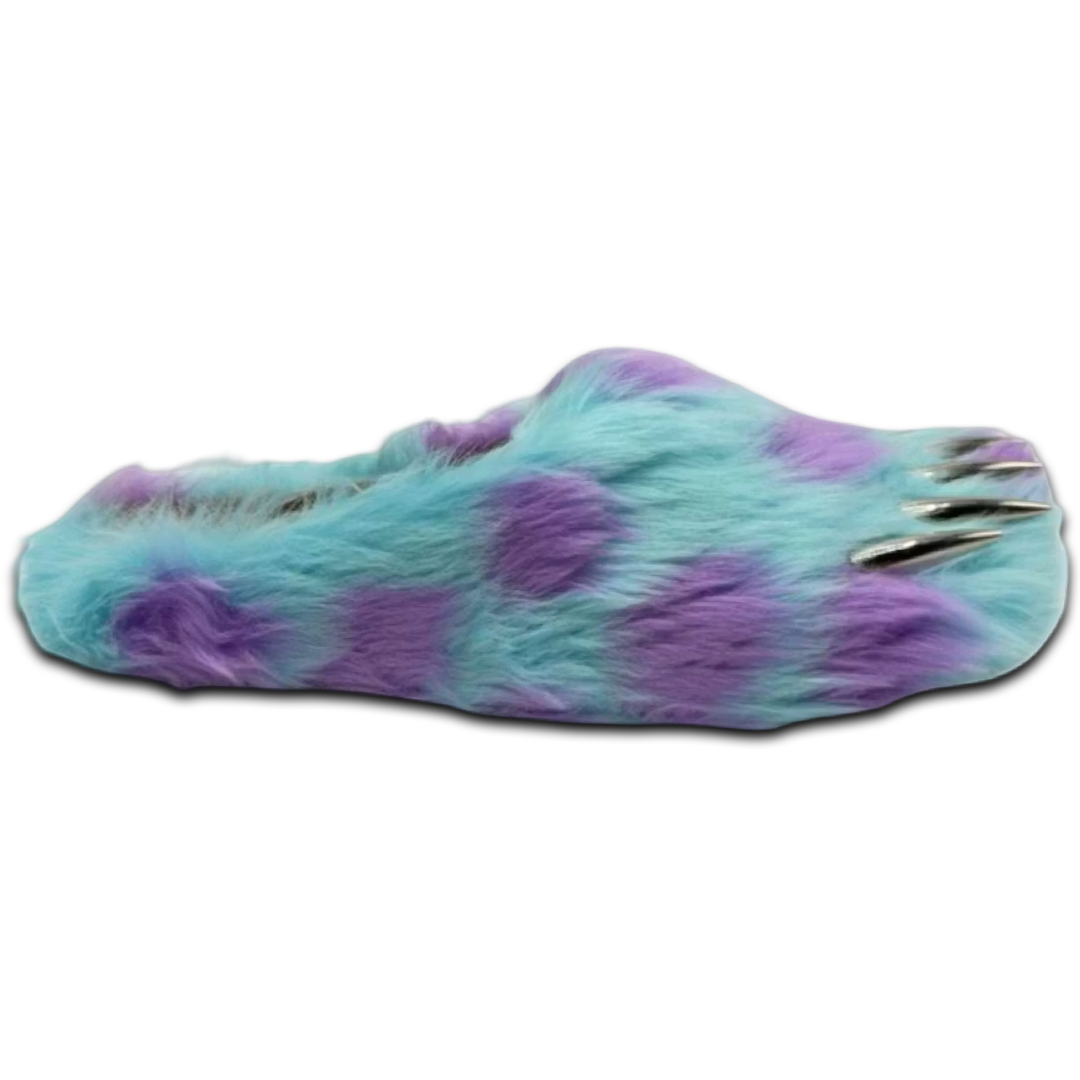 Bravest Bear Spot Claw Mules (Teal Monster)
