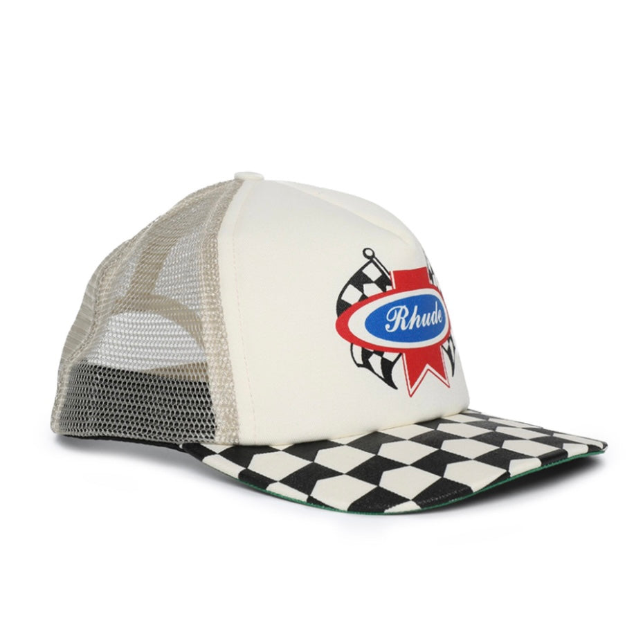 RHUDE “PIT STOP CHECKERED” HAT