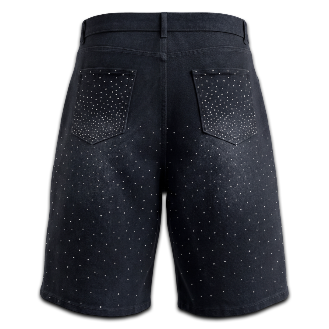 Fraternal Sparkling Jorts (Black)