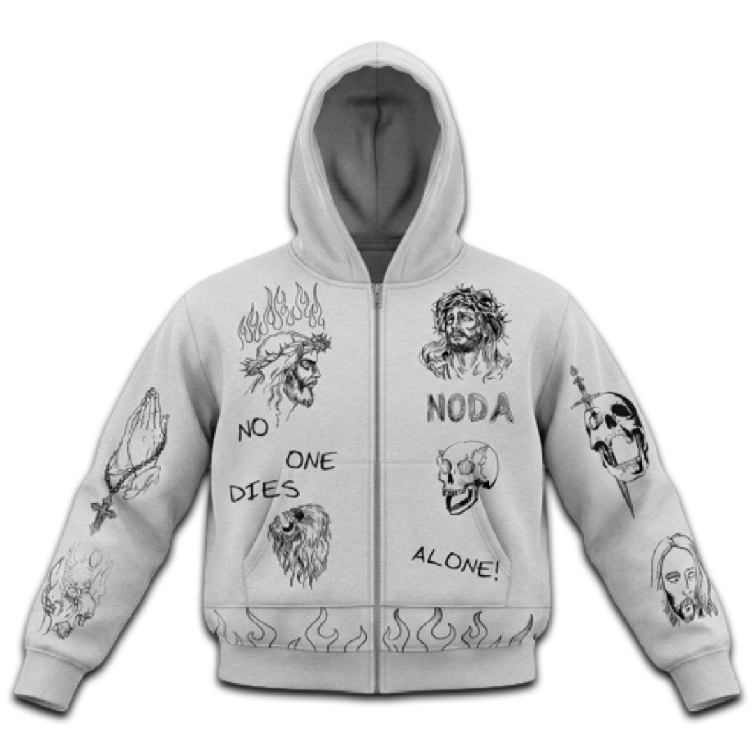 N.O.D.A  Grey Ashes Hoodie/Jogger Set