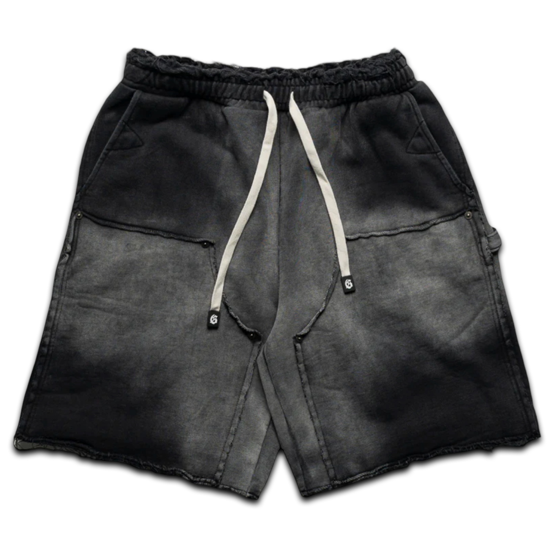 Godspeed Distressed Carpenter Shorts (Sun Faded Black)