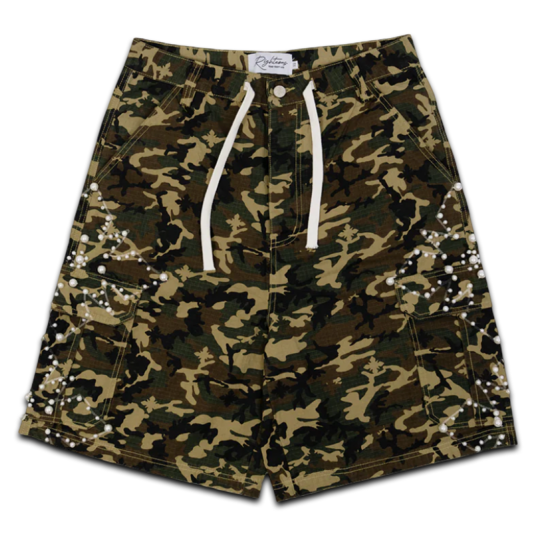 Righteous Camo Pearl Cargo Shorts (Brown)