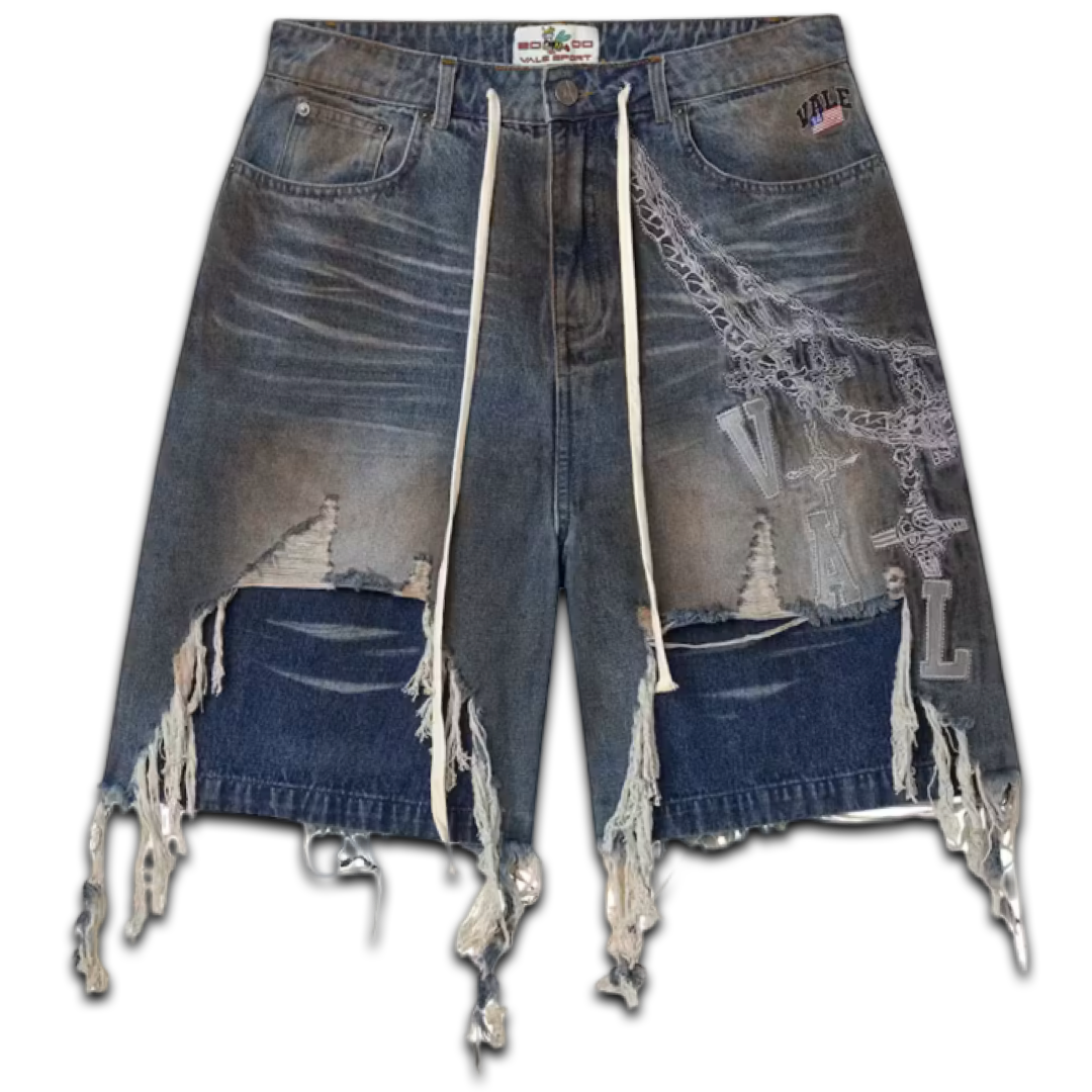 Vale Forever Chain Shorts (Denim Blue)