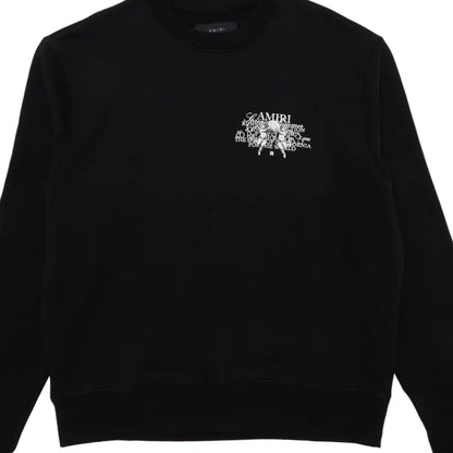 Amiri Cherub Text crewneck "Black"