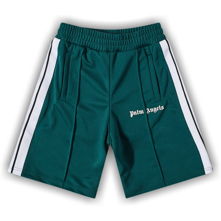 Palm Angels Classic Track Shorts 'Gem Green/White'