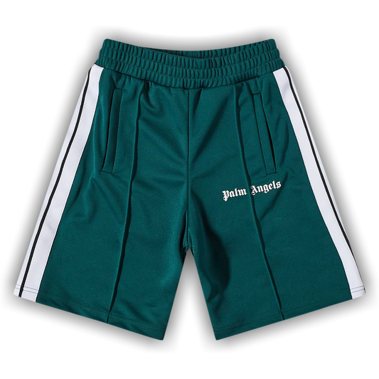 Palm Angels Classic Track Shorts 'Gem Green/White'