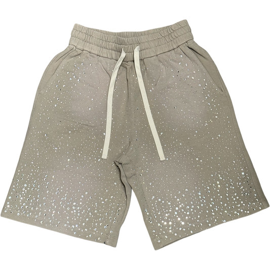 Duaa Enlightened Beige Stone Sweat Shorts