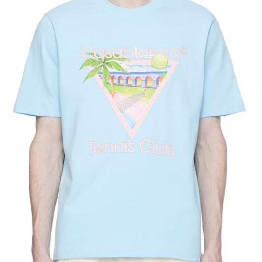 Casablanca Tennis Club Tee (Baby Blue)