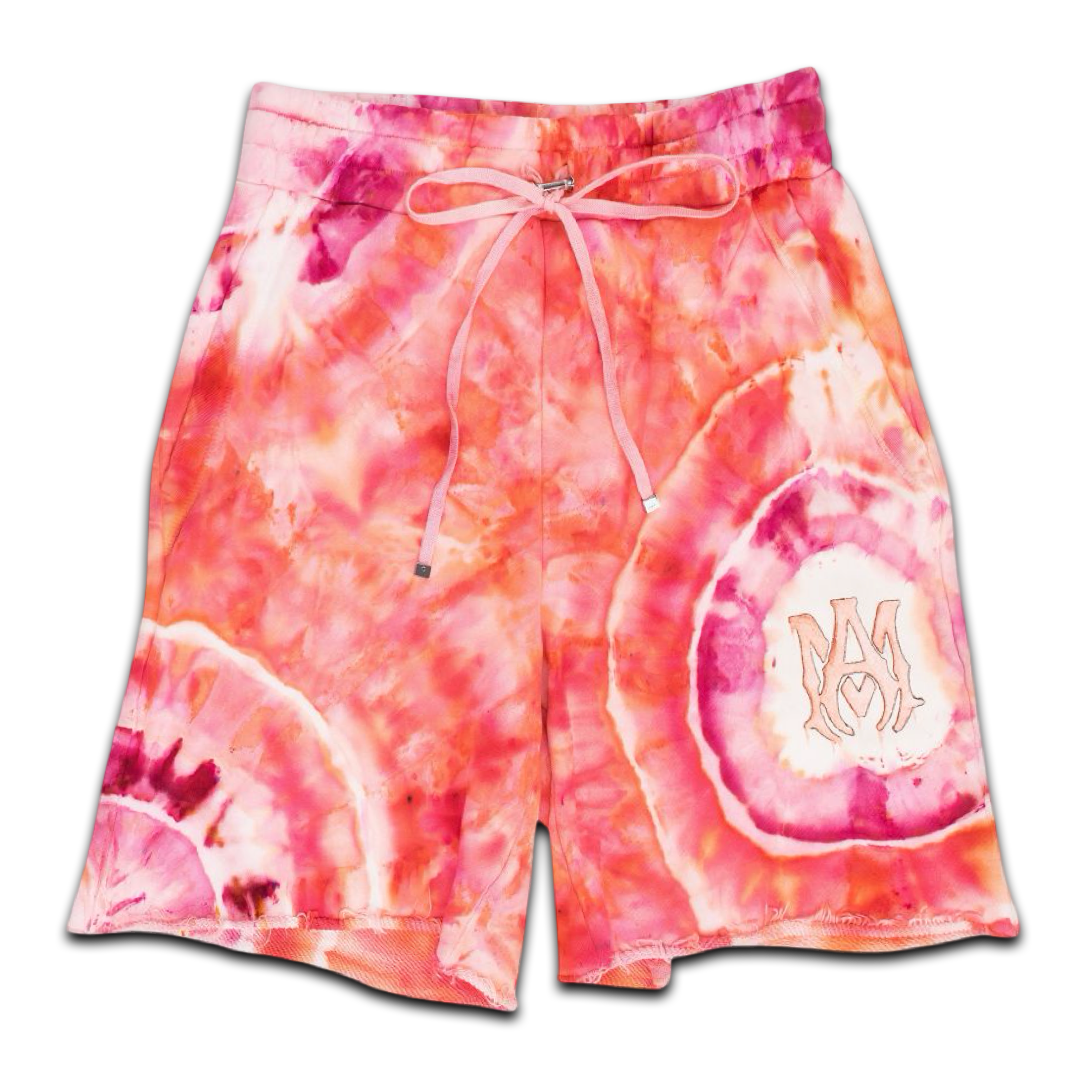 AMIRI MA-Appliqué Tie-Dye Shorts