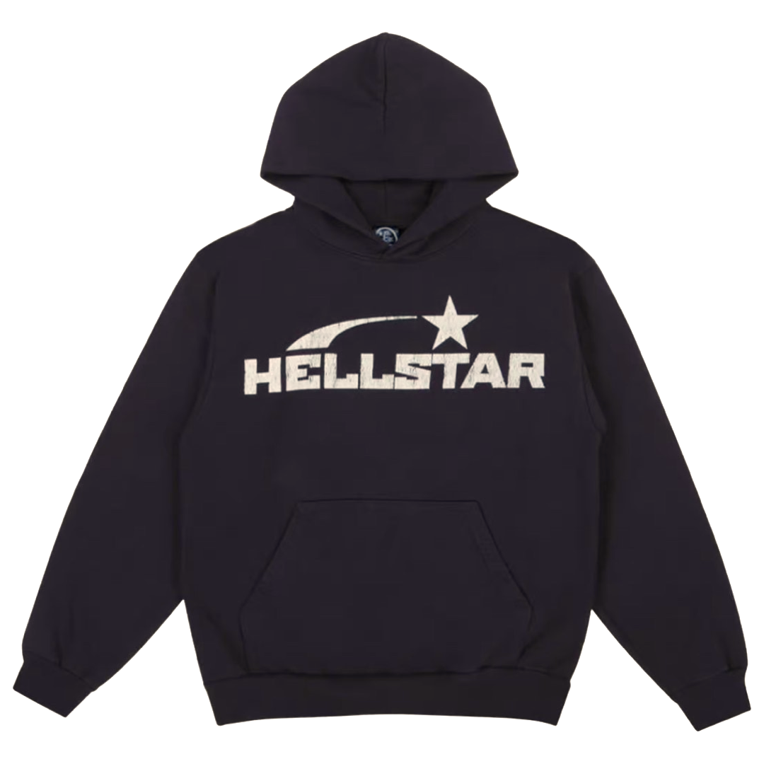 Hellstar Logo Hoodie Vintage Black