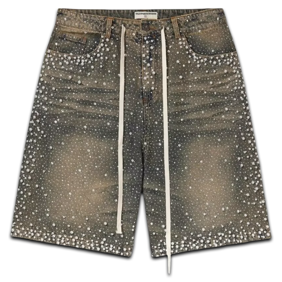 Vale ‘Rainstorm’ Jean Shorts (Mid Wash)