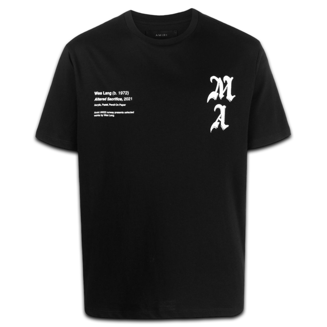 Amiri x Wes Lang Checker Skull Tee (Black)