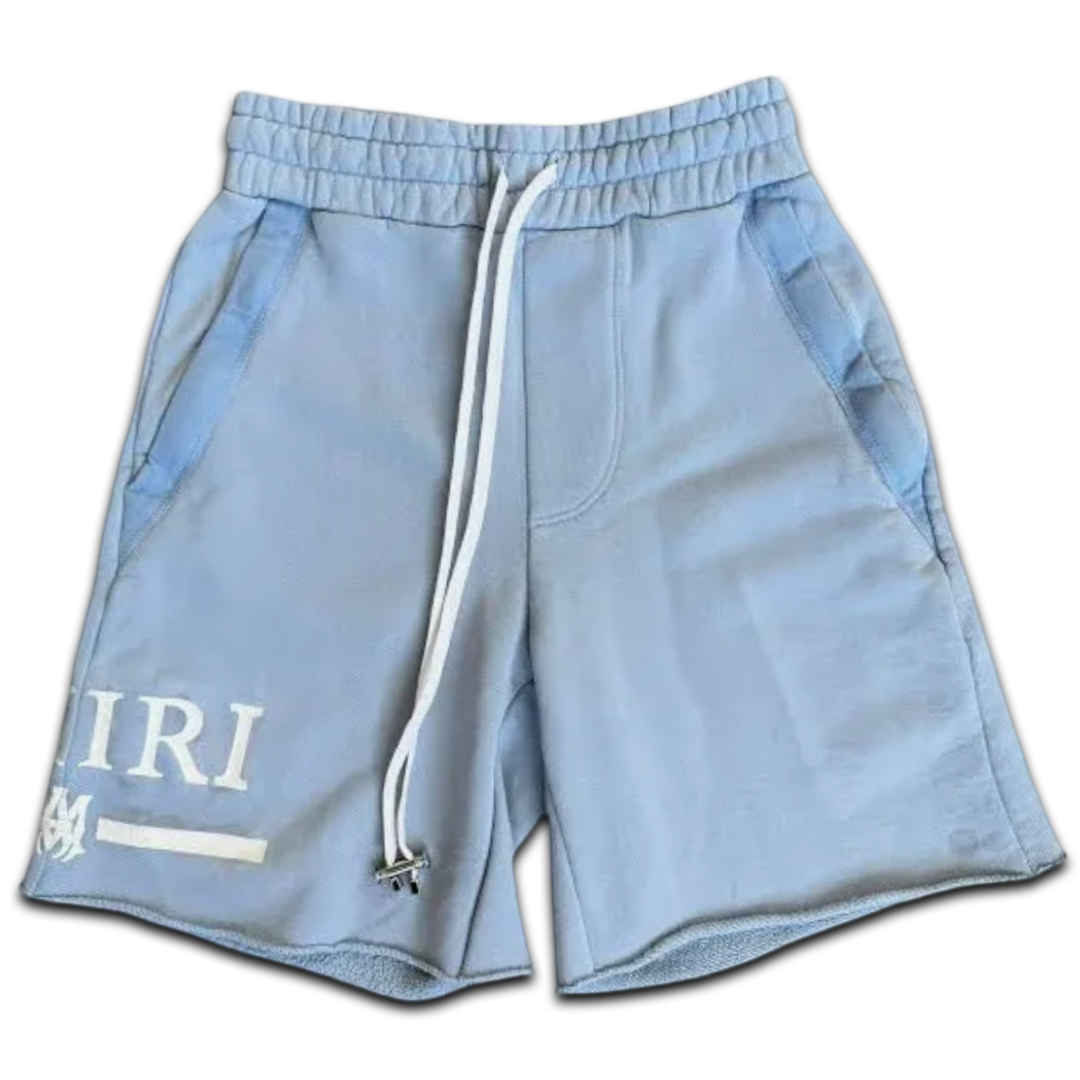 Amiri MA Bar Logo Shorts (Blue)