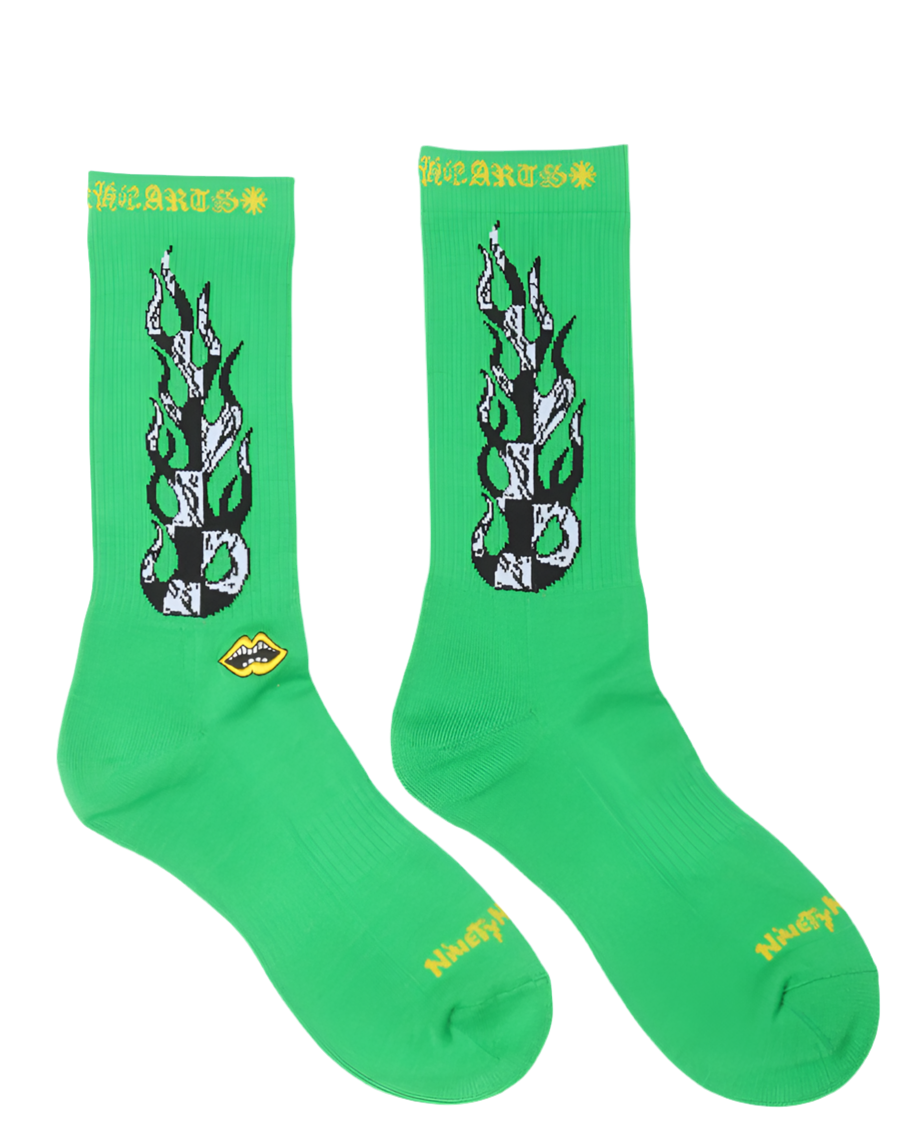 Chrome Hearts Matty Boy Socks "Green"