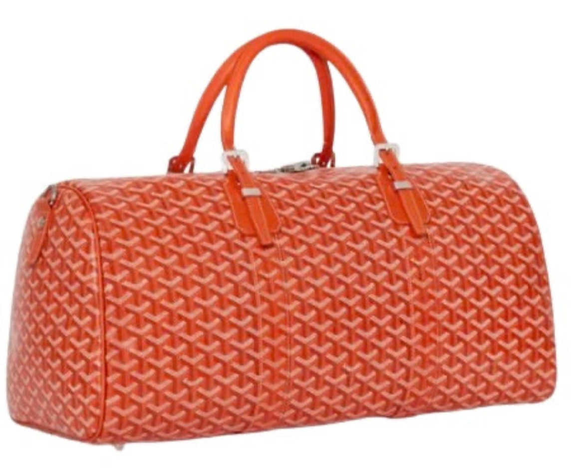 GOYARD 'BOSTON 50' DUFFLE BAG "ORANGE"