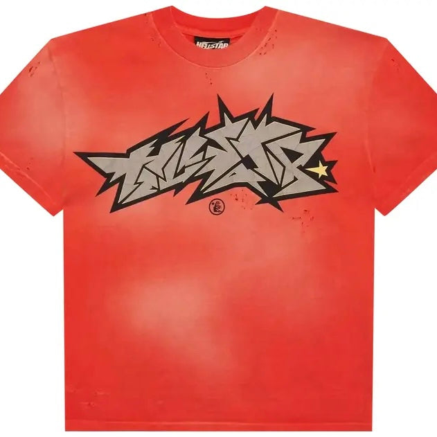 Hellstar Cracked Paint Tee (Red)