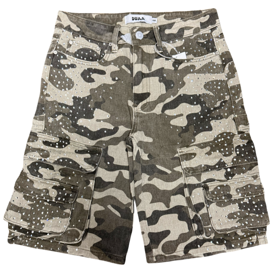 Duaa Creative Grey Camo Shorts