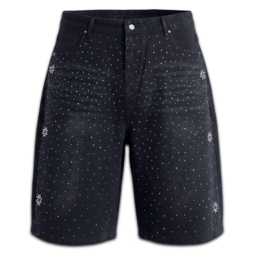 Fraternal Sparkling Jorts (Black)