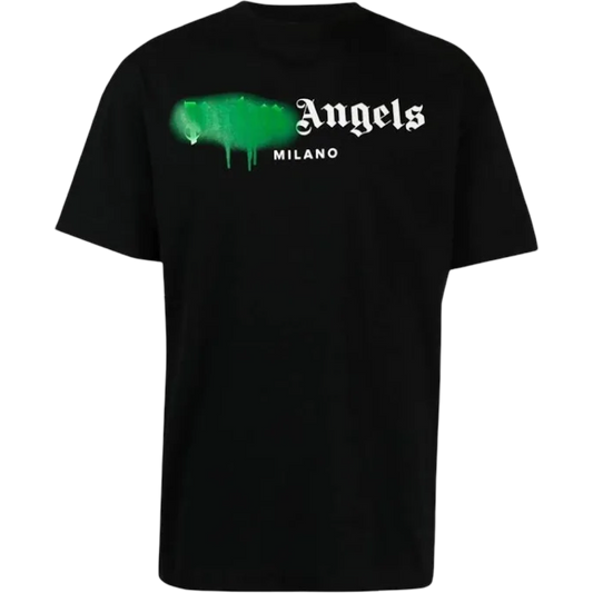 Palm Angels Milano Spray Paint Tee (Black)