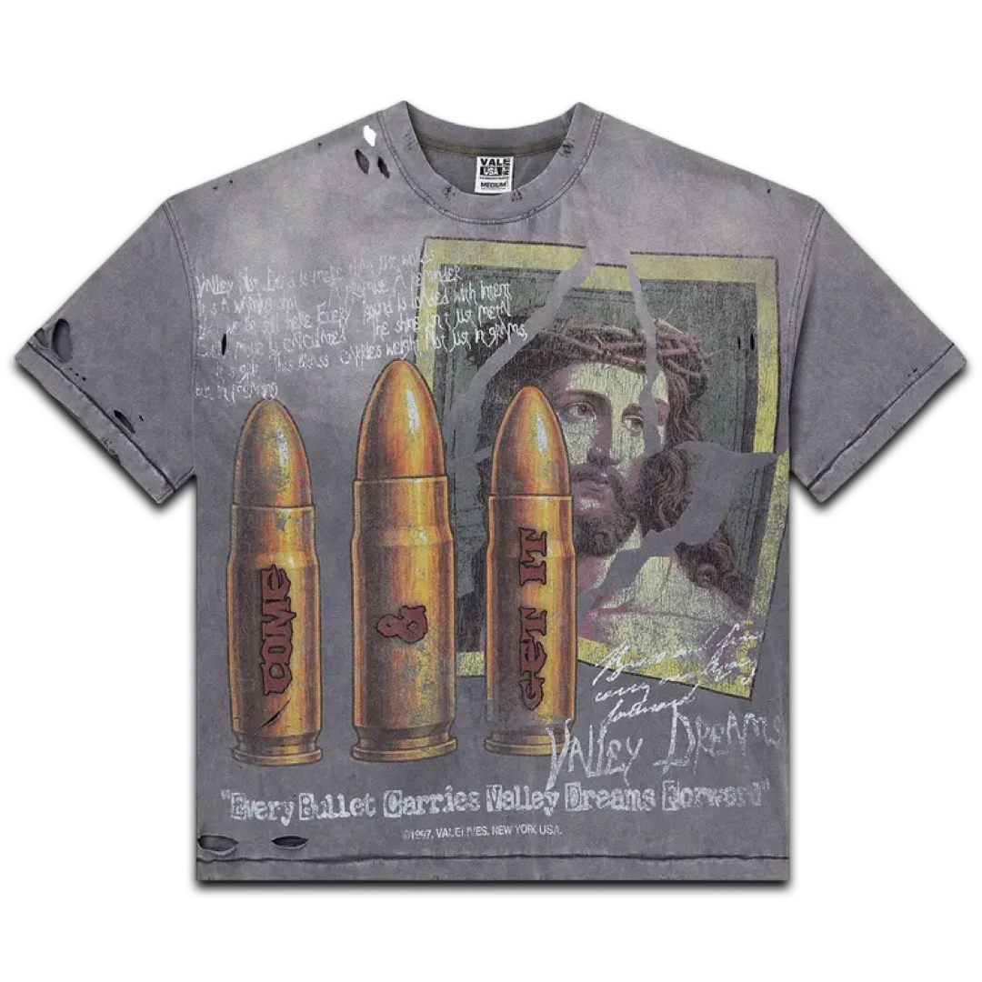 Vale Forever Faith Thrashed Tee (Grey)