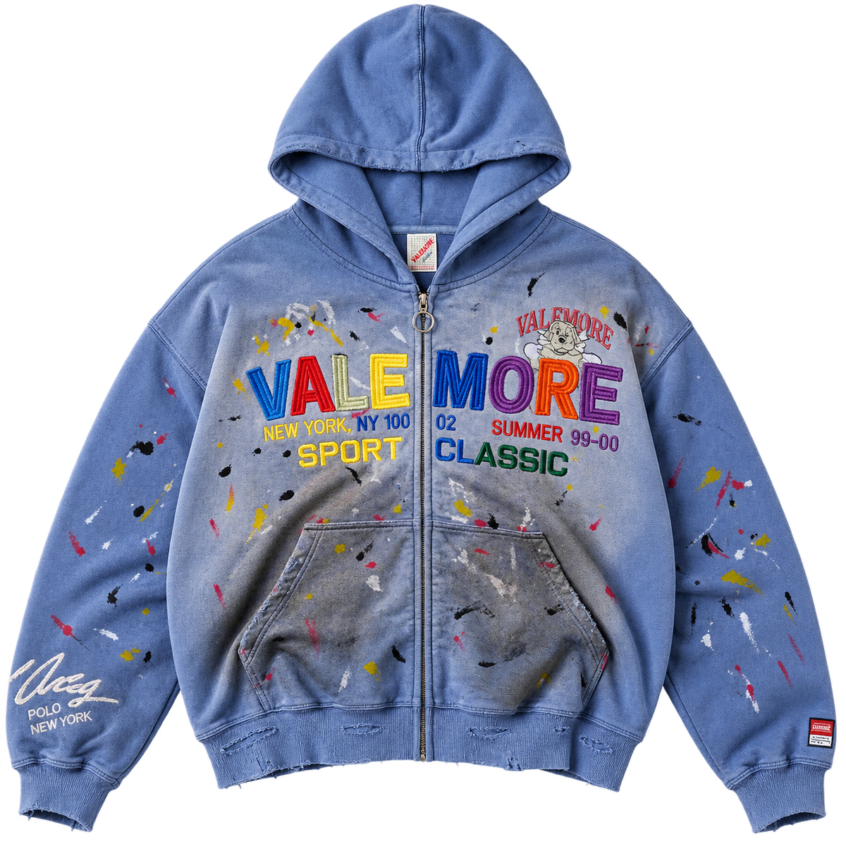 Vale Forever Sunday Zip Up Hoodie 'Blue'
