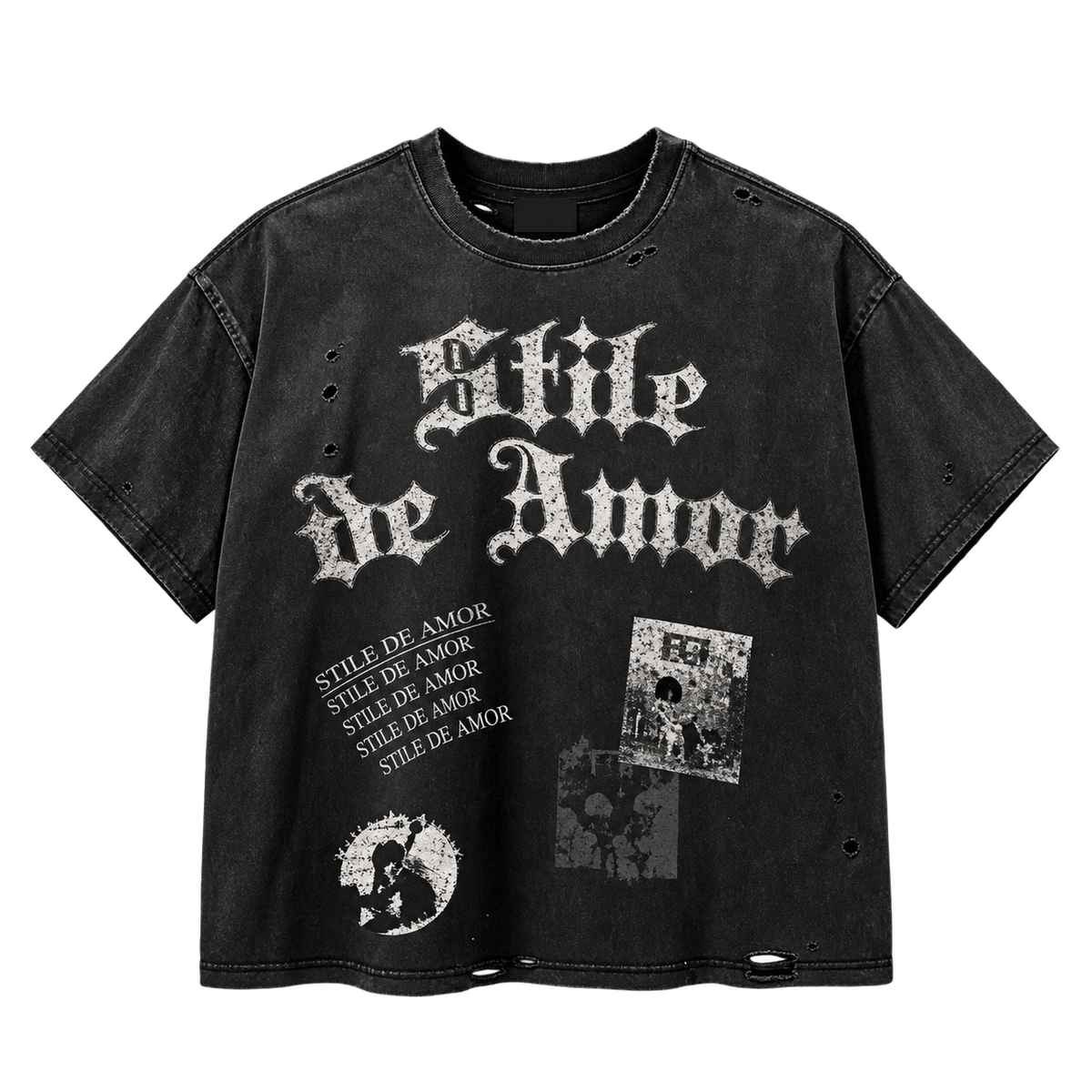 Stile De Amor Galleria Scuro Tee 'Black'