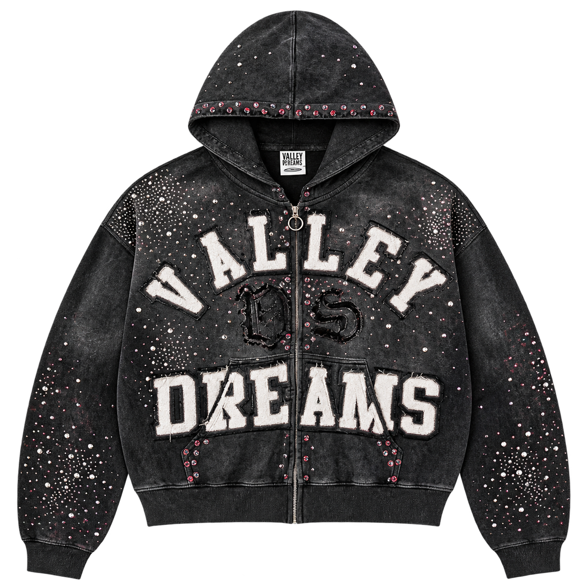 Vale Forever Classico Zip Up Hoodie "Black"