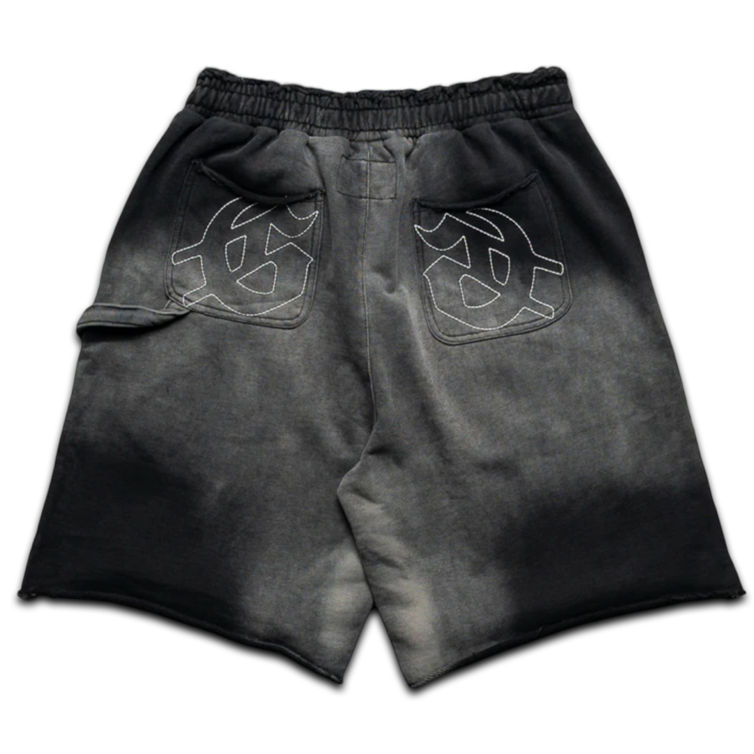 Godspeed Distressed Carpenter Shorts (Sun Faded Black)